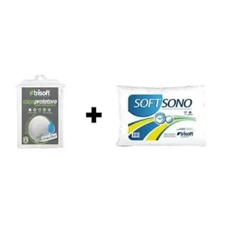 4 Travesseiros SoftSono + 4 Capas de Poliéster