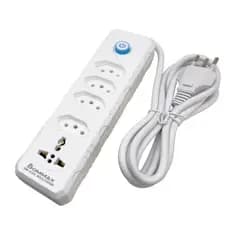 Régua Extensão Elétrica 5M com 4 Tomadas e 1 Tomada Universal Botão Liga e Desliga 110V/220V Bivolt - A192