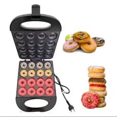 MÁQUINA FORMA DE FAZER DONUTS 16 UNI 110V 1100W ROSQUINHA ELÉTRICA