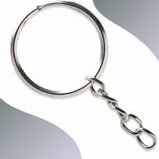 Argola Para Chaveiro Com Corrente 20mm - Com 250 Unidades - BRX