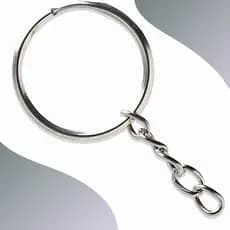 Argola Para Chaveiro Com Corrente 24mm - Com 250 Unidades - BRX