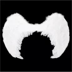 Asa de Anjo Branco \ Preto Para Carnaval Festa Fantasia - 3 Tamanhos