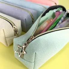 Estojo Teen Glitter Para Faculdade Escola Escritorio Papelaria