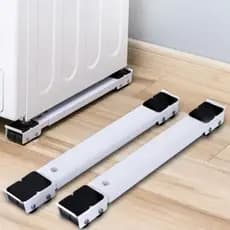 Suporte Universal de Alumínio De Base Com Rodinha Para Geladeira Fogão E Máquina até 200kg Ajustável Promoção