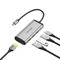 Hub Adaptador USB C 5 em 1 HDMI 4K USB 3.0 PD 100w Vention