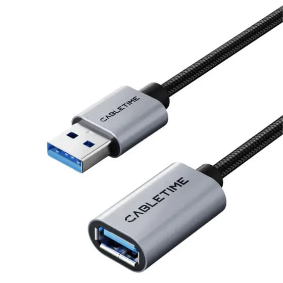 Cabo Usb 3.0 Extensão Extensor Macho Fêmea Webcam Mouse 1,5m