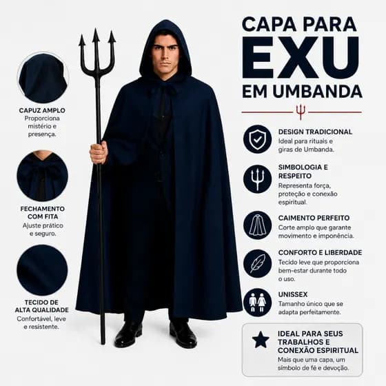 CAPA DE EXU DO VENTO COM CAPUZ