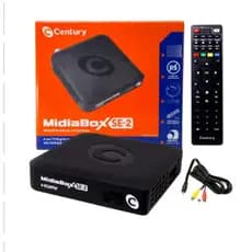 Conversor de áudio e vídeo Century MIDIABOX SE-2 preto com 1 portas