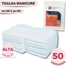 Toalha Descartável Manicure 20x30 Cm Profissional Unha Mão Cutícula Salão Cutelaria Alta Absorção