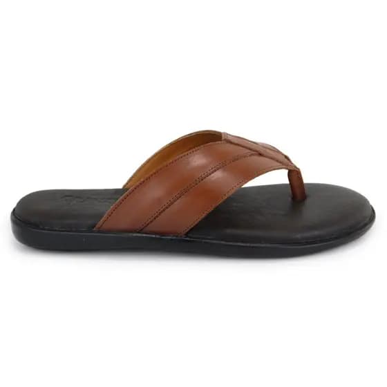 Chinelo sandalia masculino couro legitimo Granado Chinelo Masculino GRANADO CONHAQUE