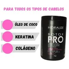 Botox Capilar Hidralize Pro AP 1kg Reconstrução Profissional