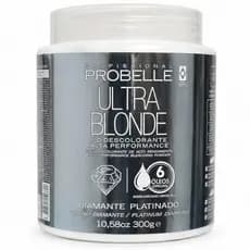 Pó Descolorante Probelle Ultra Blonde 300g Diamante Platinado Clareia até 9 Tons com 6 Óleos
