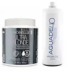 Pó Descolorante Probelle Diamante Platinado 300g + Revelador Ox 40 900ml