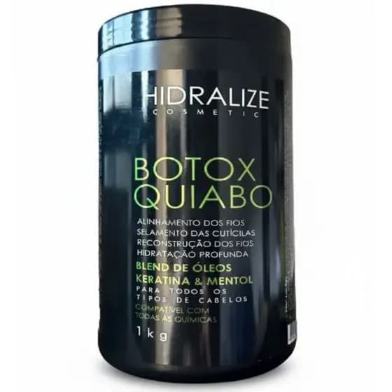 Botox Capilar Quiabo Hidralize 1kg Alinhamento Térmico Selagem Redutor de Volume