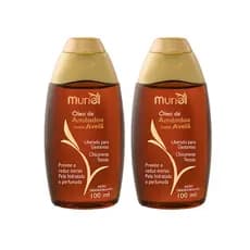 KIT COM 2 ÓLEOS CORPORAIS AMÊNDOAS COM AVELÃ 100ML MURIEL