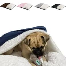 Caminha de Cachorro e Gato Cama Pet Canguru Sherpa Imita Lã de Carneiro Colchonete P ao GG