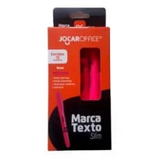 Kit 12 Unidades Caneta Marca Texto Rosa Neon Caixa Jocar Leonora