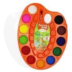 Aquarela Gode 12 Cores Estojo Com Pincel Leo e Leo