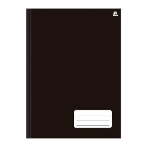 Caderno Universitario Costurado 96 Folhas Preto Material Escolar Qualidade Durabilidade