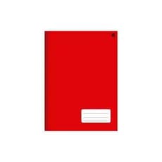 Caderno Universitario Costurado 1 Materia 96 Folhas Vermelho Escolar Duravel Organizado