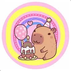 Painel Capivara Capa Redonda Capybara Decoração Mini 50x50cm