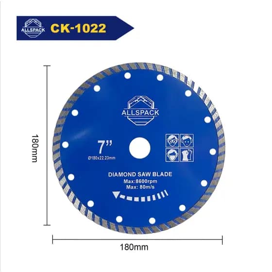 CK-1022Disco Diamantado Turbo Porcelanato 180 mm125mm115mm