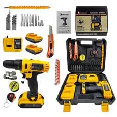 Kit 36v Parafusadeira Furadeira De Impacto 30 Acessorios 2000w