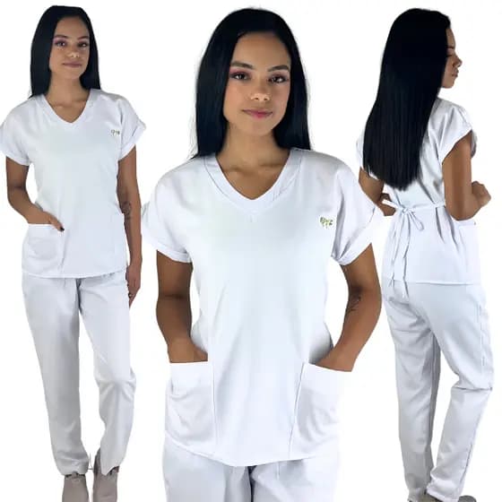 Pijama Cirúrgico Clássico Oxford Pijama de Trabalho Hospitalar