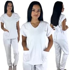 Pijama Cirúrgico Clássico Oxford Pijama de Trabalho Hospitalar