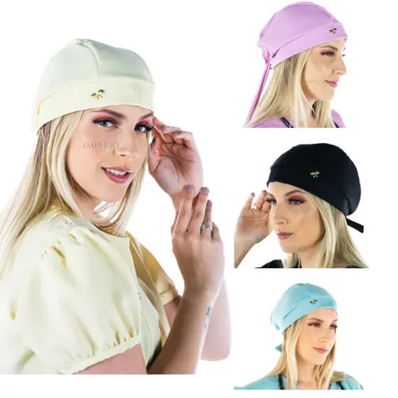 Touca Cirúrgica Feminina Gorro Bandana -Tamanho U