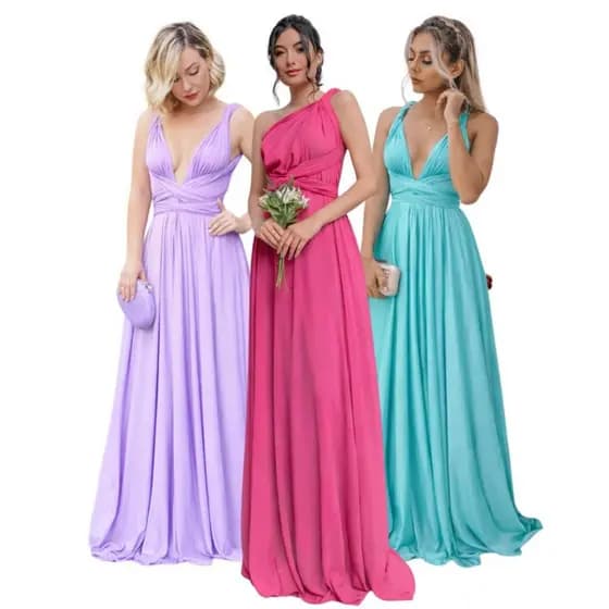 Vestido Várias Formas Multiuso Infinity Longo Festa Madrinha Casamento Formatura Batizado