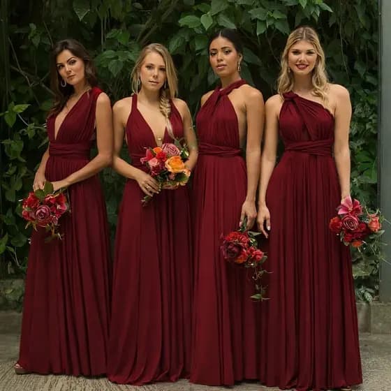Vestido Elegante Feminino para Festa Casamento Noivado Madrinha Convidada Dama