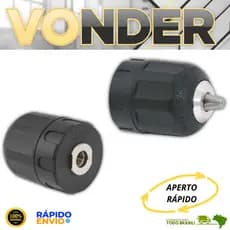 Mandril De Aperto Rapido 10mm 3/8'' Vonder Furadeira Manual Parafusadeiras a Bateria Oferta Premium