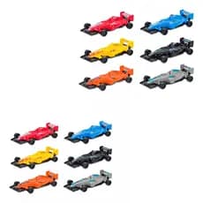 Kit 6 Mini Carrinhos De Formula 1 Com 2 Pistas Ejetoras Infantil - Brinquedo competições de corrida