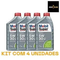 KIT 4 LITROS MOBIL 5W30 SINTÉTICO API SP 1 LITRO