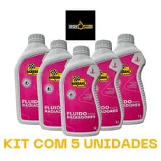 KIT 5 LITROS ADITIVO DE RADIADOR BARDAHL PRONTO USO ROSA