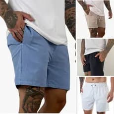 Short Linho Mauricinho Masculino Bermuda Praia Verão