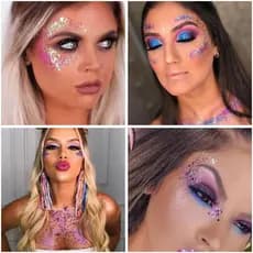 Kit 8 Brilho Carnaval Maquiagem Glitter Purpurina