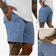 Short Linho Premium Mauricinho Masculino Moda Bermuda Praia