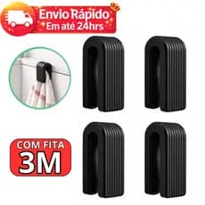 Ganchos Adesivos Para Parede Suporte p/ Toalhas, Roupas e Pano de Prato