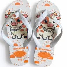 Chinelo Feminino Estiloso Confortável Dia a Dia Varias Cores 33 ao 40 Floral Dia a Dia