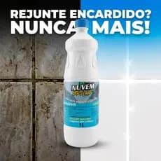 Detergente Limpa Piso Cerâmica Rejunte  1L Nuvem Brilho Alto Rendimento Sem Cloro
