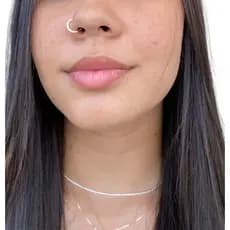 Piercing Cravejado Argola 10mm Prata 925 Pedras Zircônia