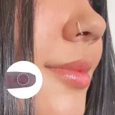 Piercing Nariz Prata 925 Argola Torcida