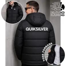 Jaqueta Bobojaco Puffer QUIK&SILVER Masculina Qualidade Premium Inverno Peluciada Forrada Premium
