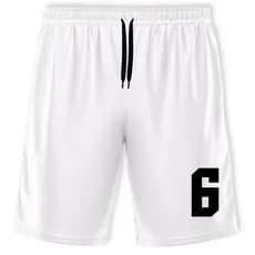 Bermuda Short Calção Masculina de Futebol Básico Academia Corrida Treino Dry Fit Treino NÚMERO 6