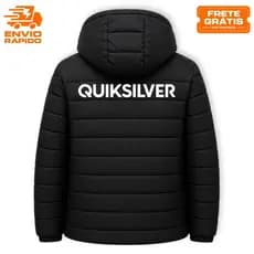Bobojaco Jaqueta Puffer QUIK&SILVER Casaco Masculina Qualidade Premium Inverno Grosso | ENVIO RÁPIDO
