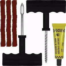 Kit Reparo Borracheiro P/ Pneus Sem Câmara Carro/ Moto+ 3 Macarrões