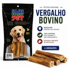 Vergalho Bovino Desidratado para Cães Blue Forest Pet Petisco Saudável Mastigador Cachorro