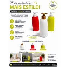 Dispenser de Sabonete Líquido Moderno Canelado | Porta Sabonete Elegante Colorido para Banheiro e Lavabo